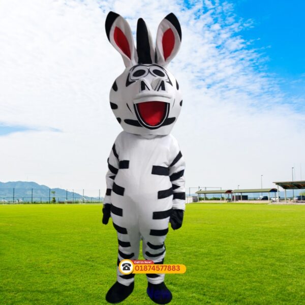 zebra mascot costume